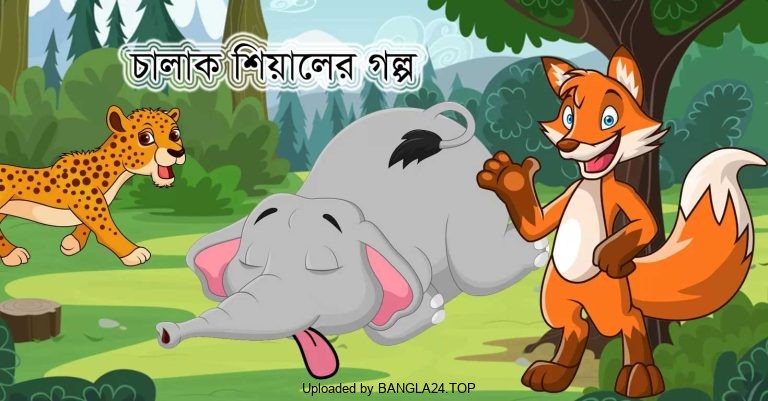 চালাক শিয়াল ও মরা হাতির গল্প - Bangla24.Top